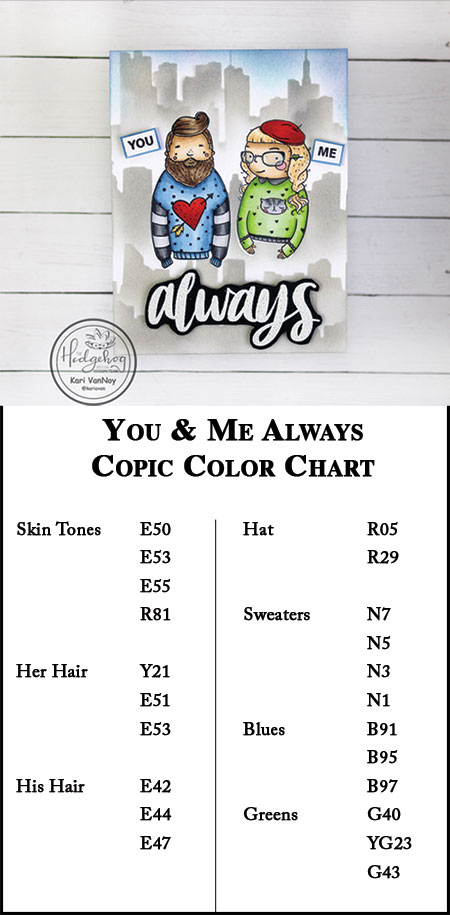 Copic Color Chart